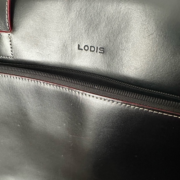 Lodis Bags Lodis Audrey Laptop Leather Black Computer Bag Briefcase
